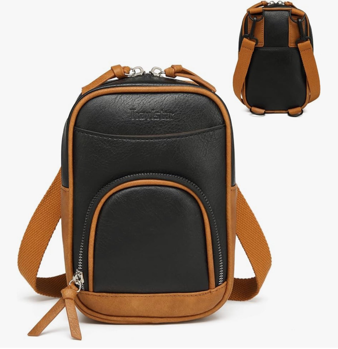 Leather backpack