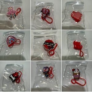 Straw covers- valentine