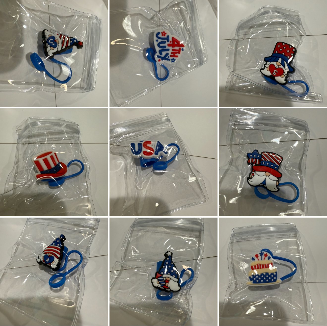 Straw covers-independence day